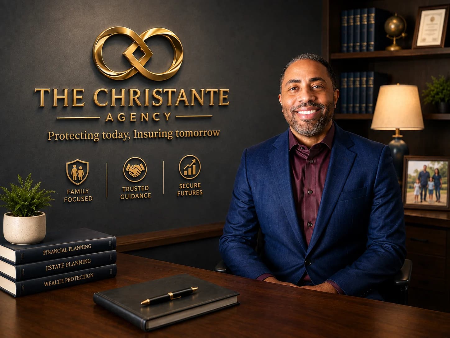 Nicco Christante at the offices of The Christante Agency